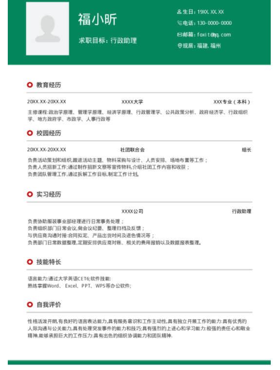 福昕云模板教您如何寫(xiě)好簡(jiǎn)歷