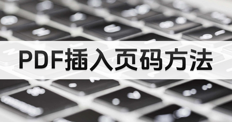 怎么在PDF里新增頁(yè)碼?pdf添加頁(yè)碼教程